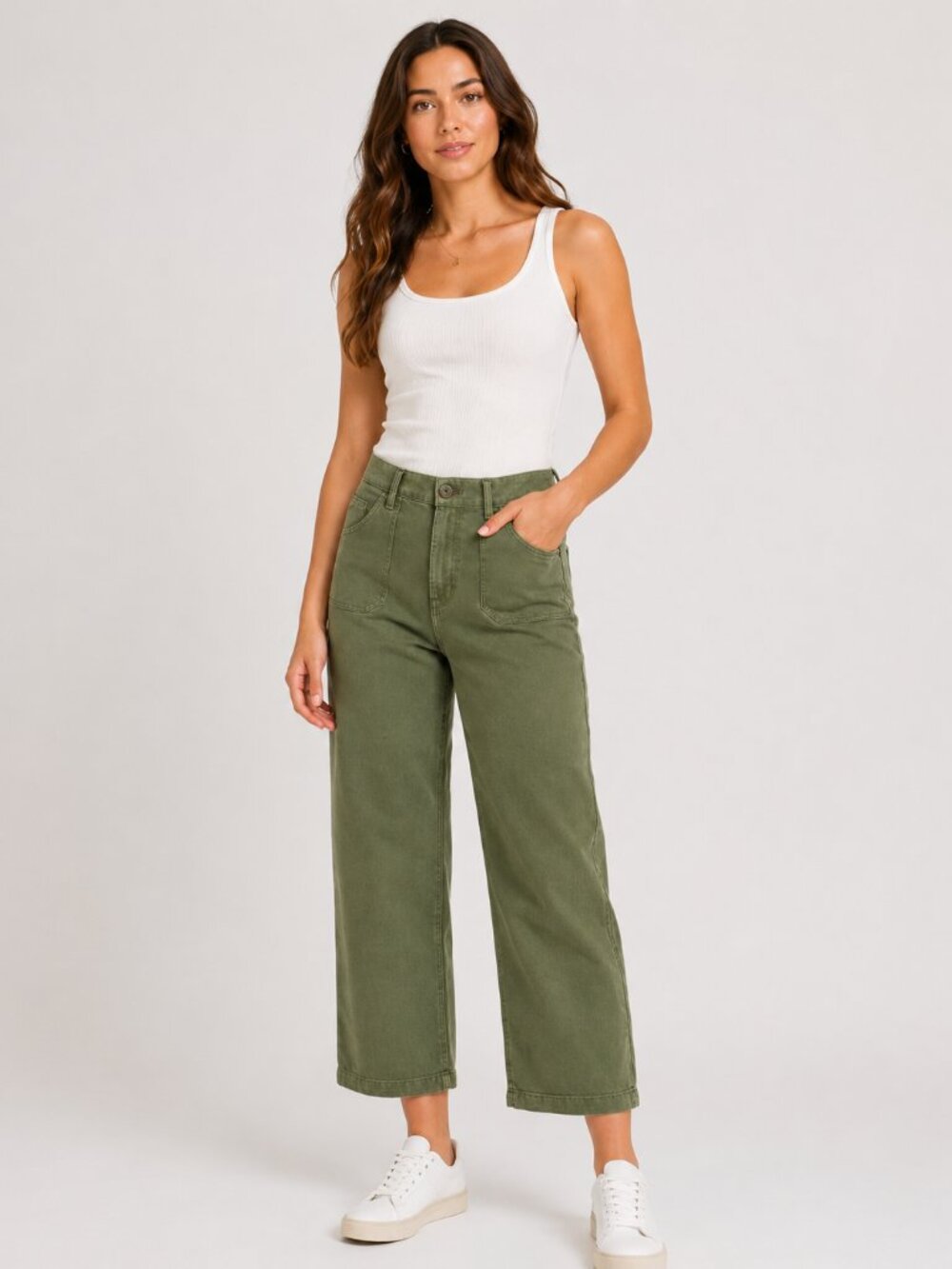AG Analeigh Women's High Rise Straight Crop Cloud Soft Denim Jeans NWT Size 31